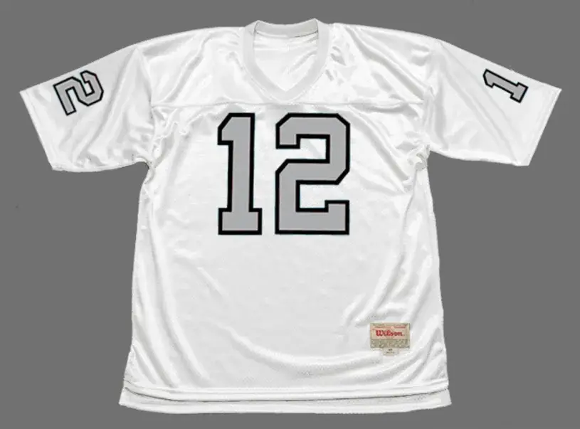 KEN STABLER Oakland Raiders 1970 Away Throwback NFL Football Jersey