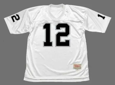 KEN STABLER Oakland Raiders 1976 Away Throwback NFL Football Jersey