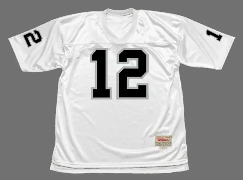 KEN STABLER Oakland Raiders 1976 Away Throwback NFL Football Jersey
