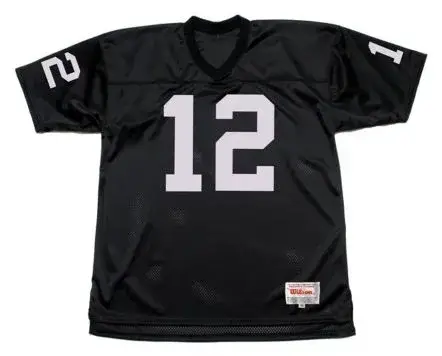 KEN STABLER Oakland Raiders 1976 Home Throwback NFL Football Jersey