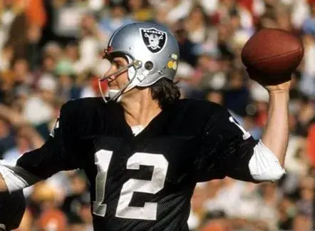 KEN STABLER Oakland Raiders 1976 Home Throwback NFL Football Jersey 