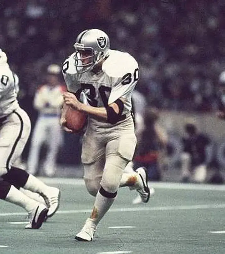 MARK VAN EEGHEN Oakland Raiders 1976 Away Throwback NFL Football Jersey 