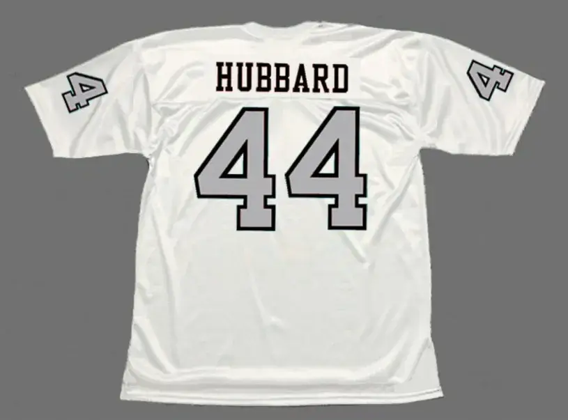 MARV HUBBARD Oakland Raiders 1970 Away Throwback NFL Football Jersey 