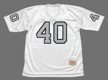 PETE BANASZAK Oakland Raiders 1970 Away Throwback NFL Football Jersey