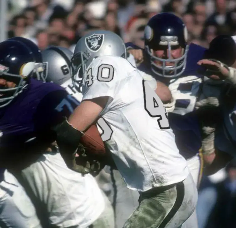 PETE BANASZAK Oakland Raiders 1970 Away Throwback NFL Football Jersey 