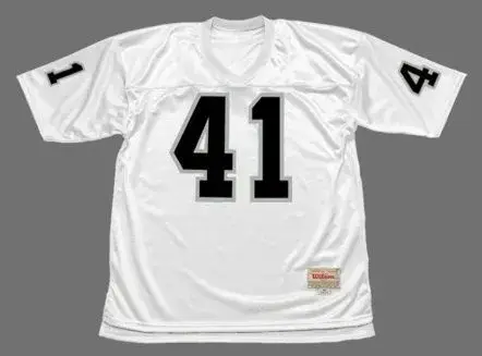 PHIL VILLAPIANO Oakland Raiders 1976 Away Throwback NFL Football Jersey