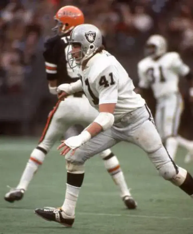 PHIL VILLAPIANO Oakland Raiders 1976 Away Throwback NFL Football Jersey 