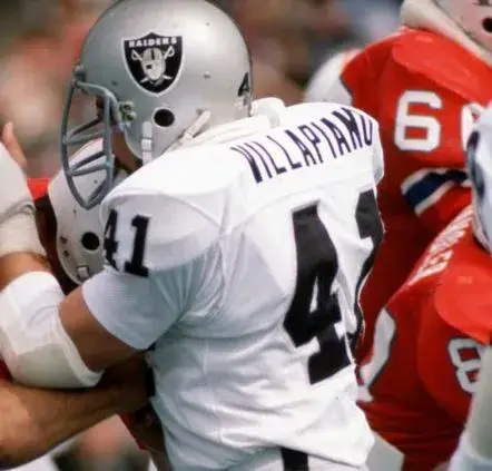 PHIL VILLAPIANO Oakland Raiders 1976 Away Throwback NFL Football Jersey 