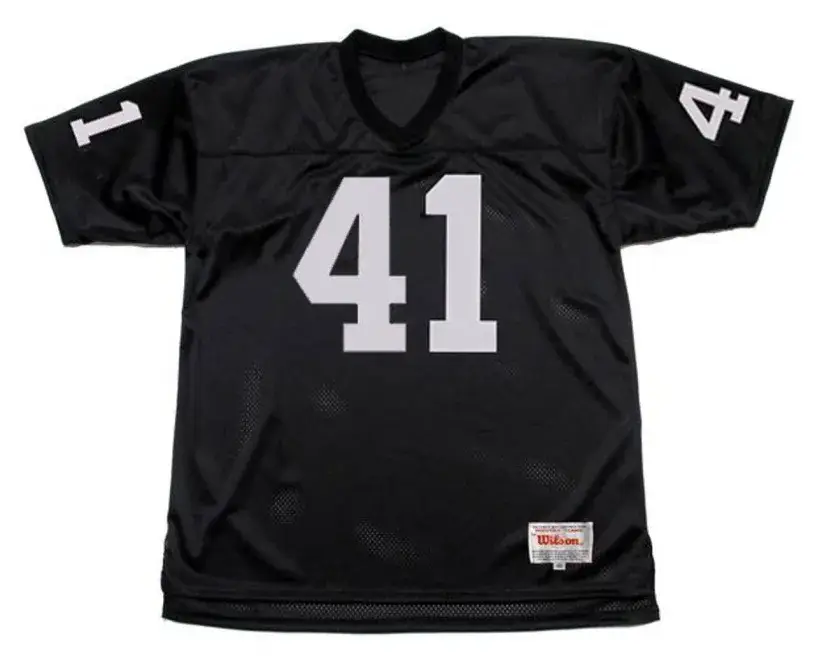 PHIL VILLAPIANO Oakland Raiders 1976 Throwback Home NFL Football Jersey