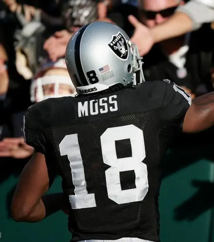 RANDY MOSS Oakland Raiders 2005 Home Throwback NFL Football Jersey 