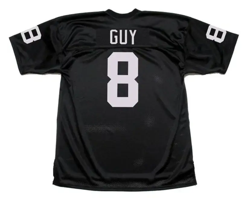 RAY GUY Oakland Raiders 1976 Throwback Home NFL Football Jersey 