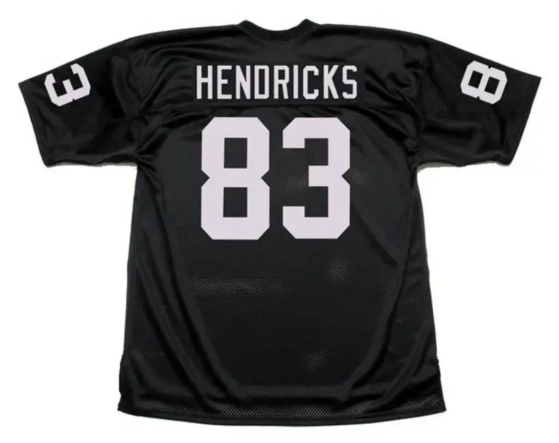TED HENDRICKS Oakland Raiders 1976 Throwback Home NFL Football Jersey 