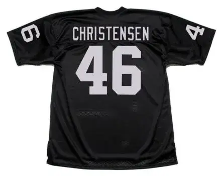 TODD CHRISTENSEN Oakland Raiders 1983 Throwback Home NFL Football Jersey 