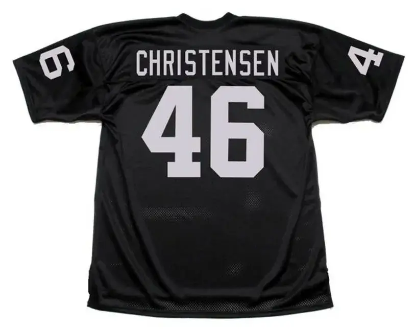 TODD CHRISTENSEN Oakland Raiders 1983 Throwback Home NFL Football Jersey 