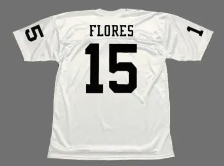 TOM FLORES Oakland Raiders 1966 Throwback Away Football Jersey 