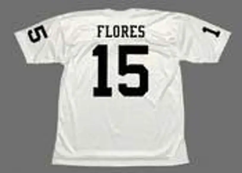 TOM FLORES Oakland Raiders 1966 Throwback Away Football Jersey 