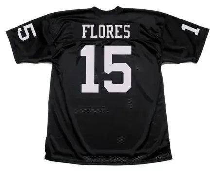 TOM FLORES Oakland Raiders 1966 Throwback Home Football Jersey 