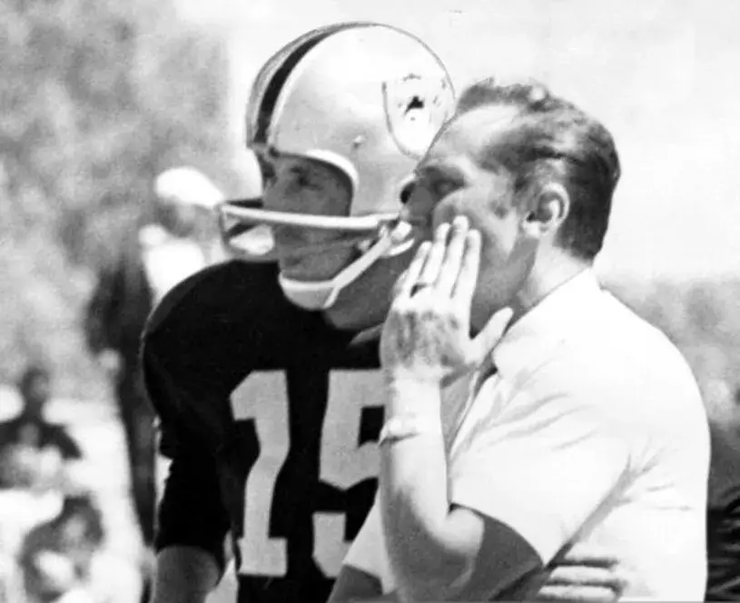TOM FLORES Oakland Raiders 1966 Throwback Home Football Jersey 