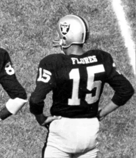 TOM FLORES Oakland Raiders 1966 Throwback Home Football Jersey 