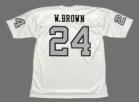 WILLIE BROWN Oakland Raiders 1970 Away Throwback NFL Football Jersey 