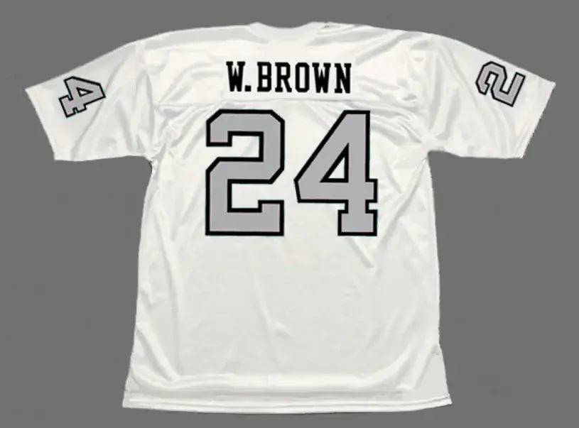 WILLIE BROWN Oakland Raiders 1970 Away Throwback NFL Football Jersey 