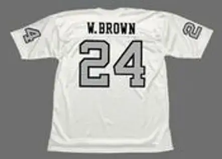WILLIE BROWN Oakland Raiders 1970 Away Throwback NFL Football Jersey 