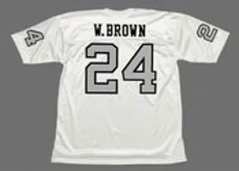WILLIE BROWN Oakland Raiders 1970 Away Throwback NFL Football Jersey 