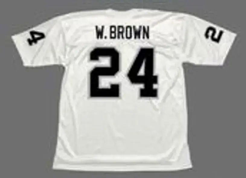WILLIE BROWN Oakland Raiders 1976 Away Throwback NFL Football Jersey 