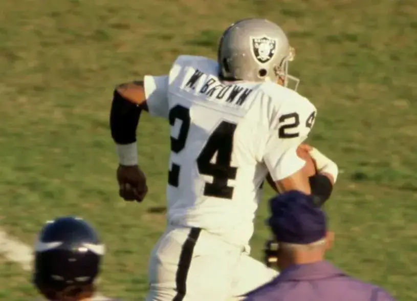 WILLIE BROWN Oakland Raiders 1976 Throwback Home NFL Football Jersey 