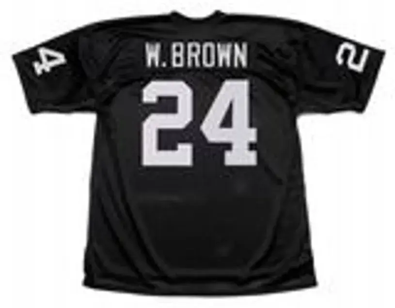 WILLIE BROWN Oakland Raiders 1976 Throwback Home NFL Football Jersey 