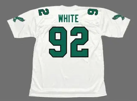 REGGIE WHITE Philadelphia Eagles 1990 Throwback NFL Football Jersey 