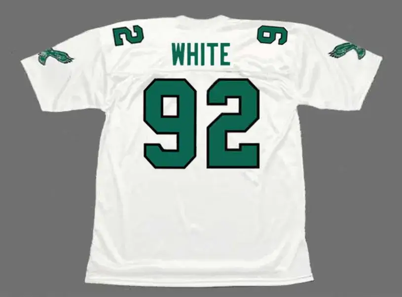 REGGIE WHITE Philadelphia Eagles 1990 Throwback NFL Football Jersey 