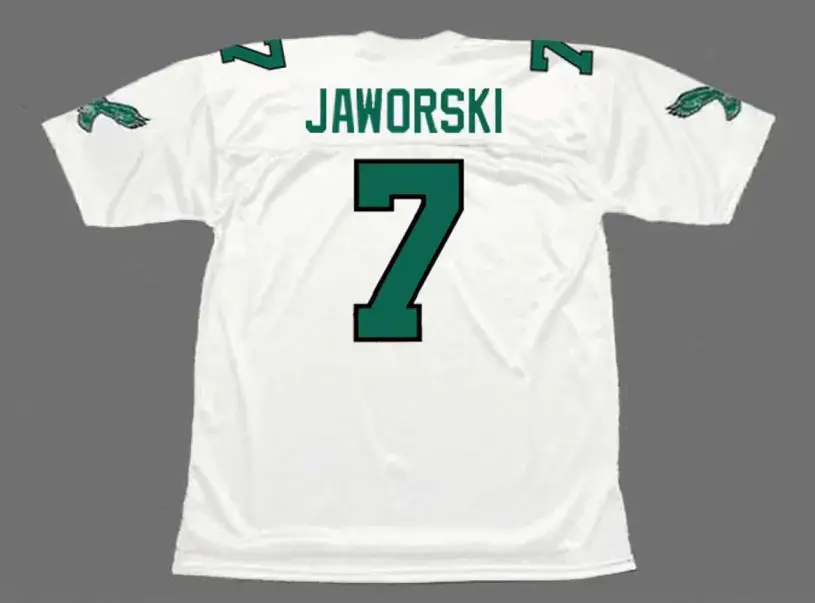 RON JAWORSKI Philadelphia Eagles 1985 Throwback NFL Football Jersey 