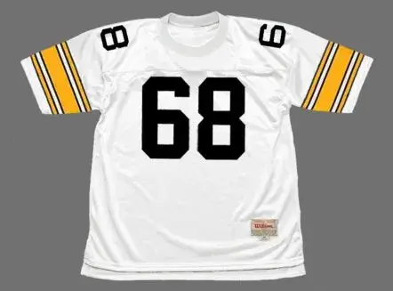 LC GREENWOOD Pittsburgh Steelers 1975 Away NFL Football Throwback Jersey