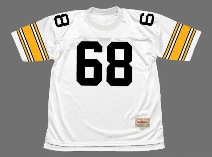 LC GREENWOOD Pittsburgh Steelers 1975 Away NFL Football Throwback Jersey