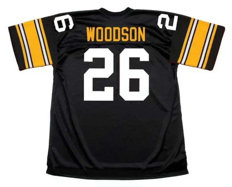ROD WOODSON Pittsburgh Steelers 1989 Throwback Home NFL Football Jersey 