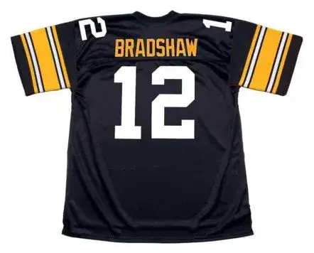 TERRY BRADSHAW Pittsburgh Steelers 1979 Throwback Home NFL Football Jersey 
