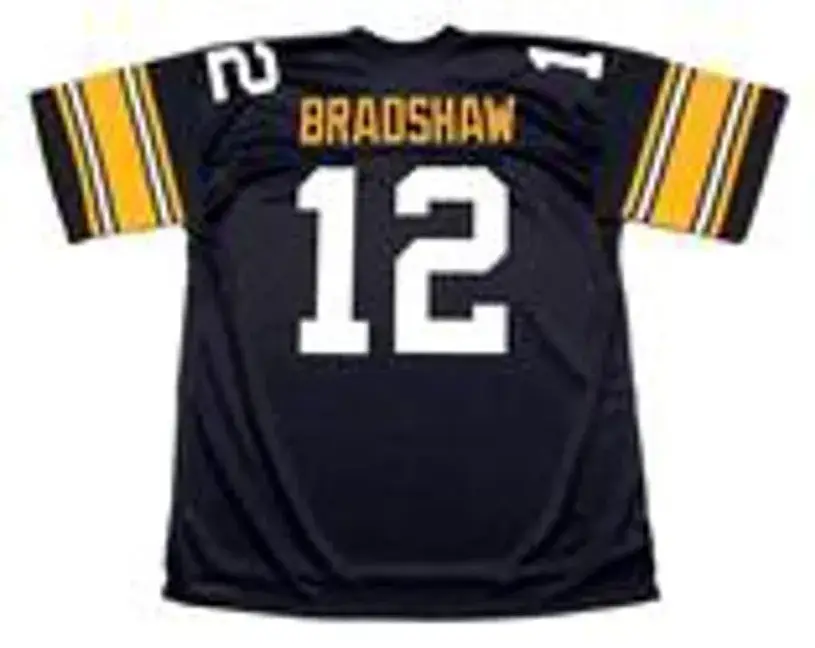 TERRY BRADSHAW Pittsburgh Steelers 1979 Throwback Home NFL Football Jersey 