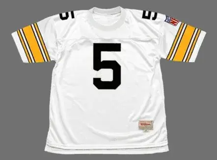 TERRY HANRATTY Pittsburgh Steelers 1969 Throwback NFL Football Jersey
