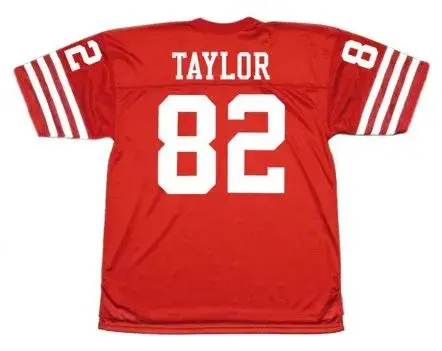 JOHN TAYLOR San Francisco 49ers 1988 Throwback Home NFL Football Jersey 