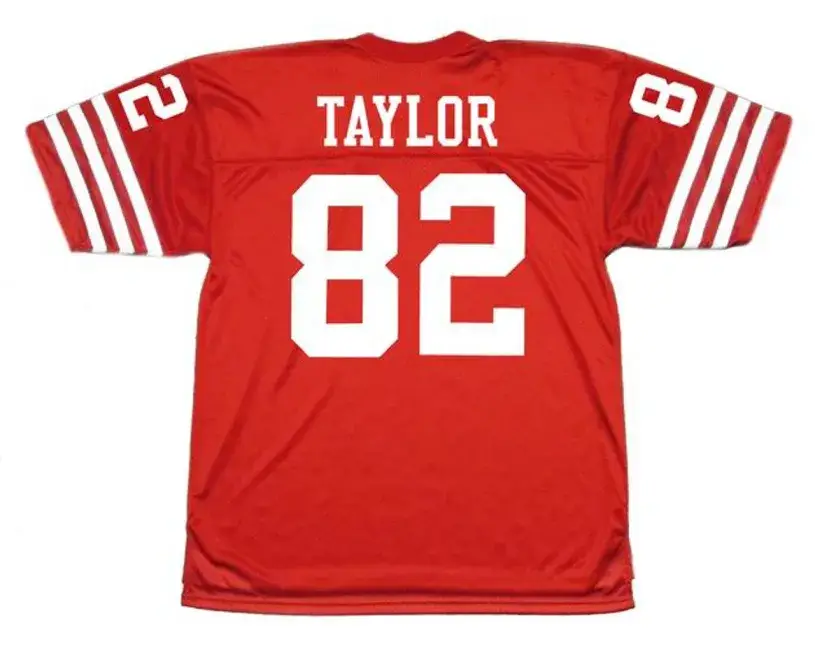 JOHN TAYLOR San Francisco 49ers 1988 Throwback Home NFL Football Jersey 