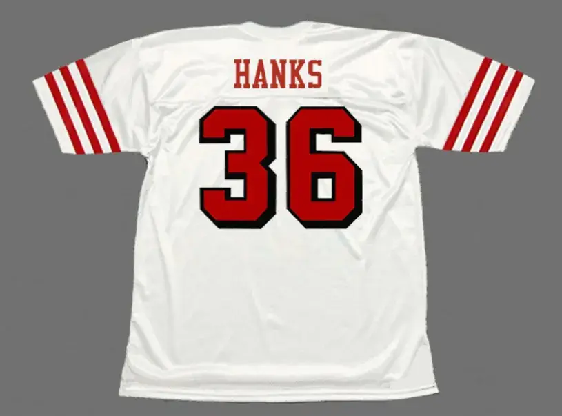 MERTON HANKS San Francisco 49ers 1994 Throwback Away NFL Football Jersey 