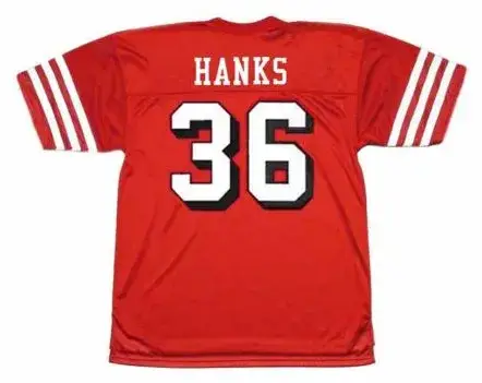 MERTON HANKS San Francisco 49ers 1994 Throwback Home NFL Football Jersey 