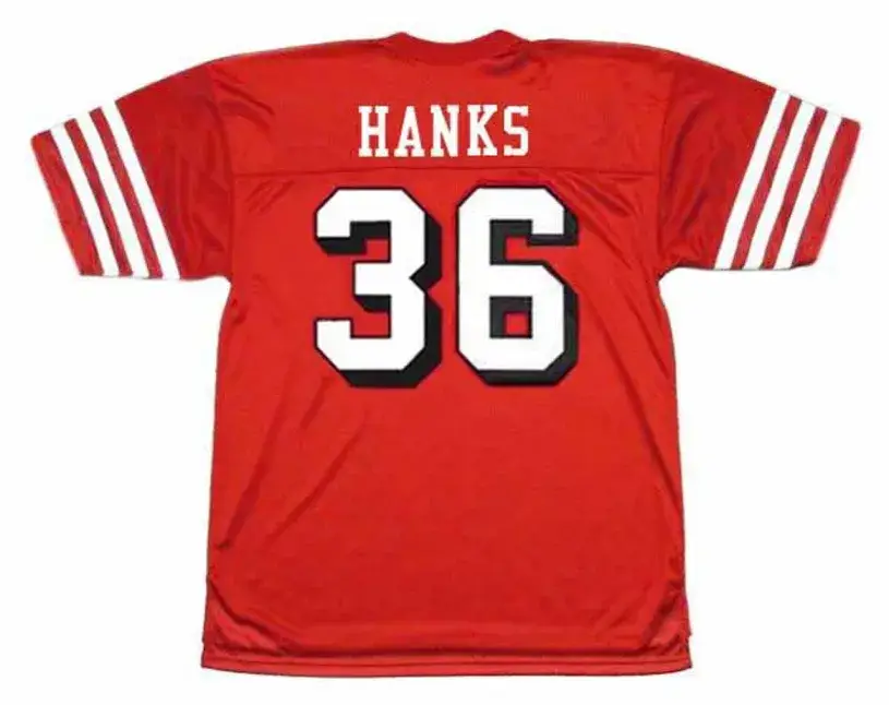 MERTON HANKS San Francisco 49ers 1994 Throwback Home NFL Football Jersey 