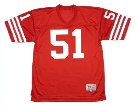 RANDY CROSS San Francisco 49ers 1988 Throwback Home NFL Football Jersey