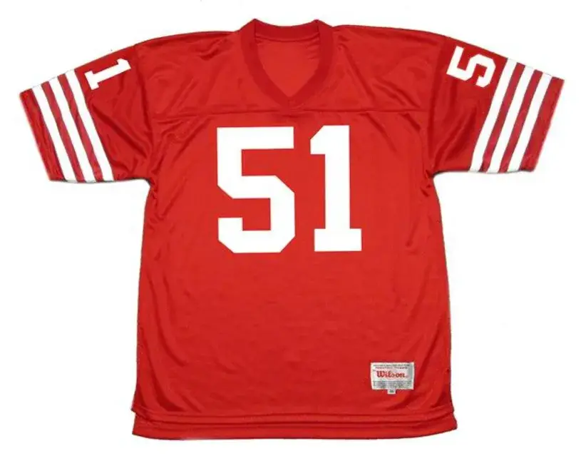 RANDY CROSS San Francisco 49ers 1988 Throwback Home NFL Football Jersey