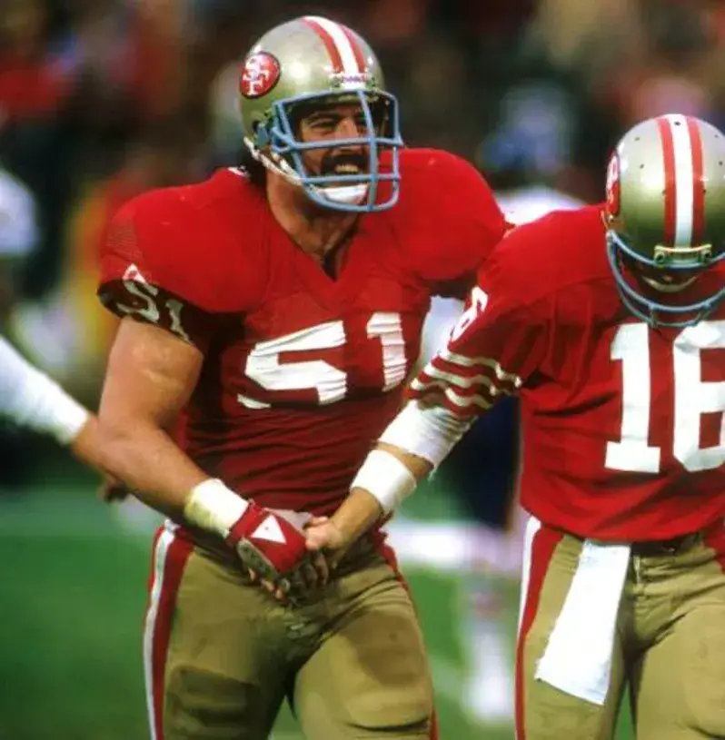 RANDY CROSS San Francisco 49ers 1988 Throwback Home NFL Football Jersey 