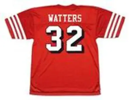 RICKY WATTERS San Francisco 49ers 1994 Throwback Home NFL Football Jersey 