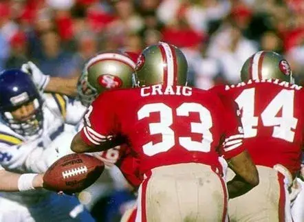 ROGER CRAIG San Francisco 49ers 1988 Throwback Home NFL Football Jersey 