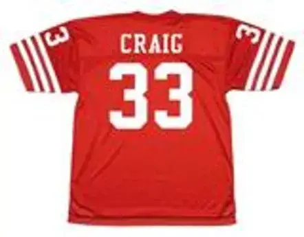 ROGER CRAIG San Francisco 49ers 1988 Throwback Home NFL Football Jersey 